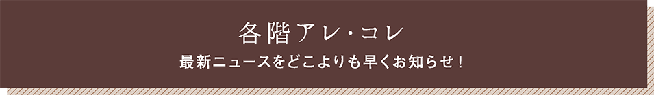 各階アレ・コレ
